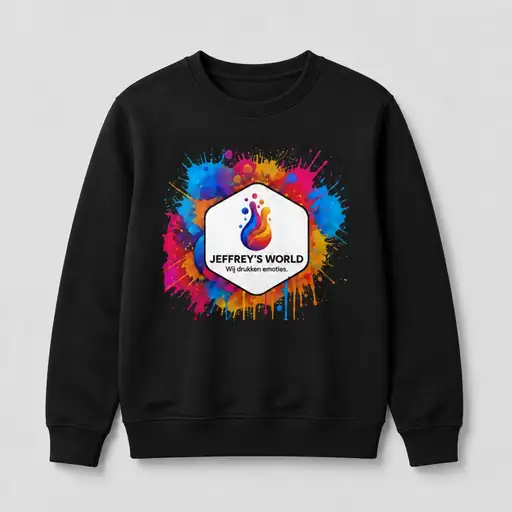 Sweater met eigen DTF-bedrukking