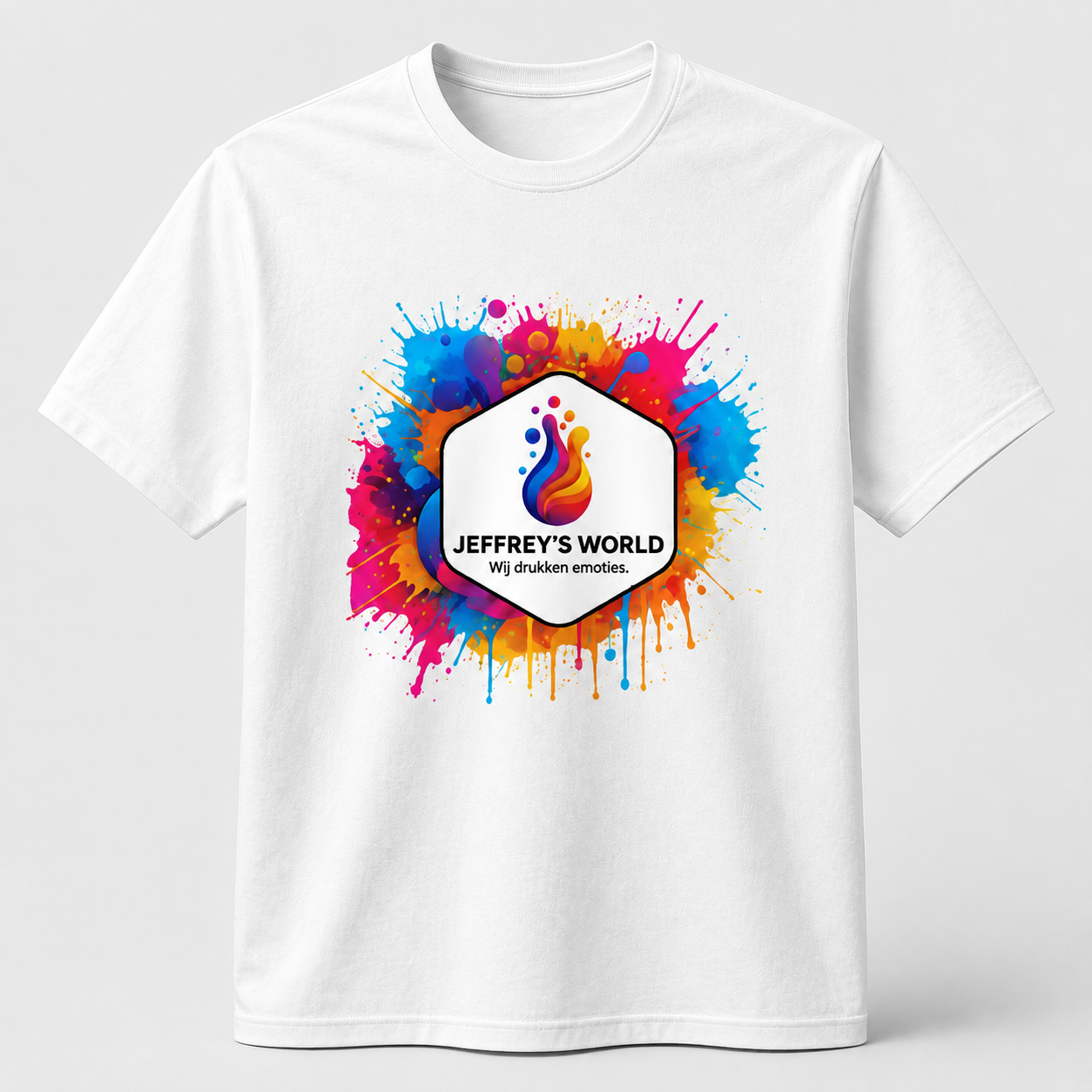Premium katoenen T-shirt met DTF-bedrukking