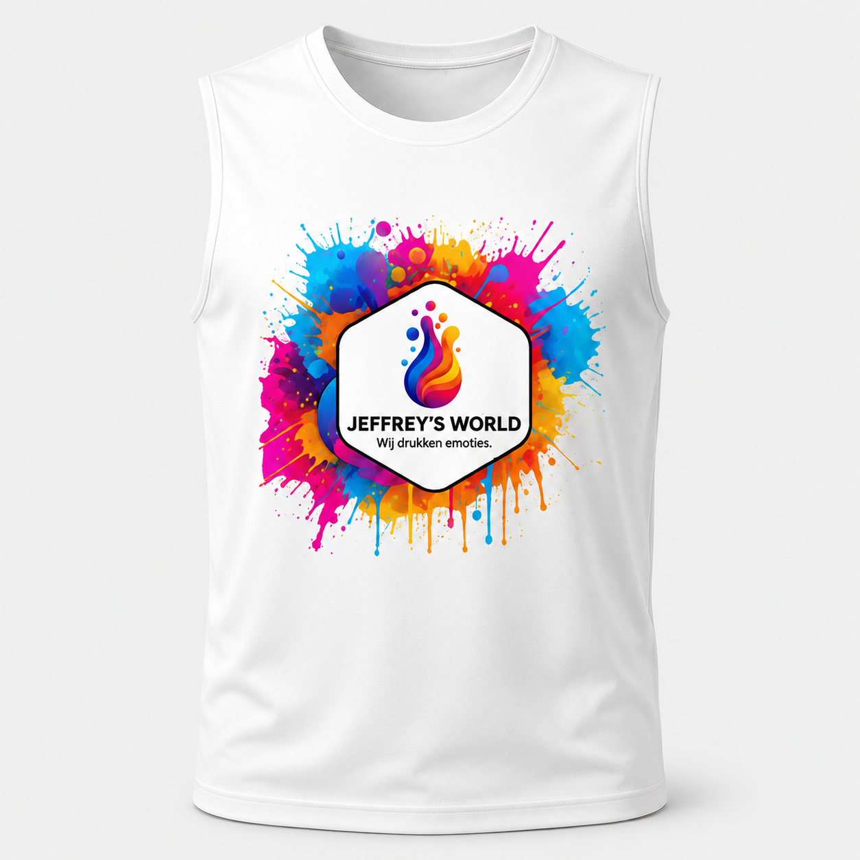 Gepersonaliseerde sporttanktop met sublimatiedruk